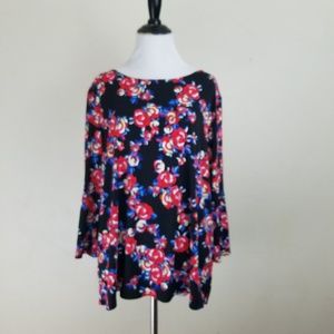 Ellen Tracy Floral Blouse